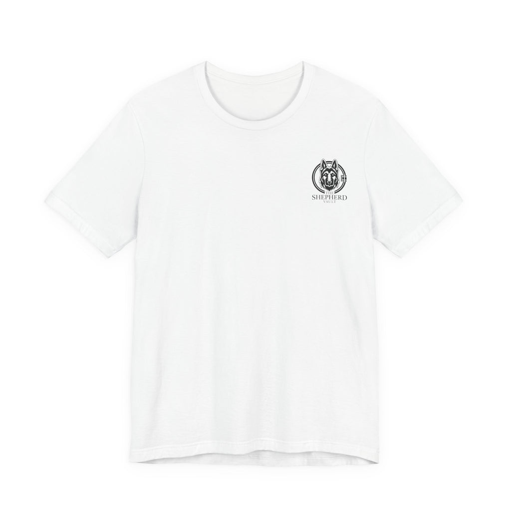 Women's Shepherd Tee | Bold Vertical 'SHEPHERD' with GSD Design