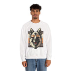 Men's Unauthorized Morale Sweatshirt | Retro Cool GSD Crewneck | Dog Lover Gift | Casual Wear