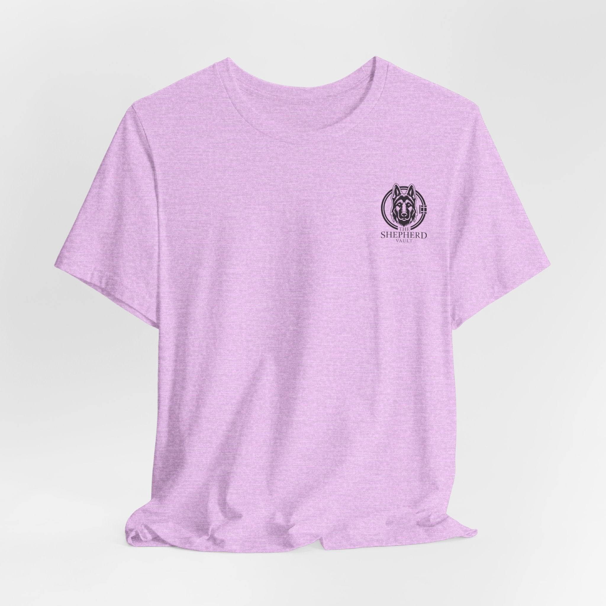 Men's Shepherd Tee | Bold Vertical 'SHEPHERD' with GSD Design