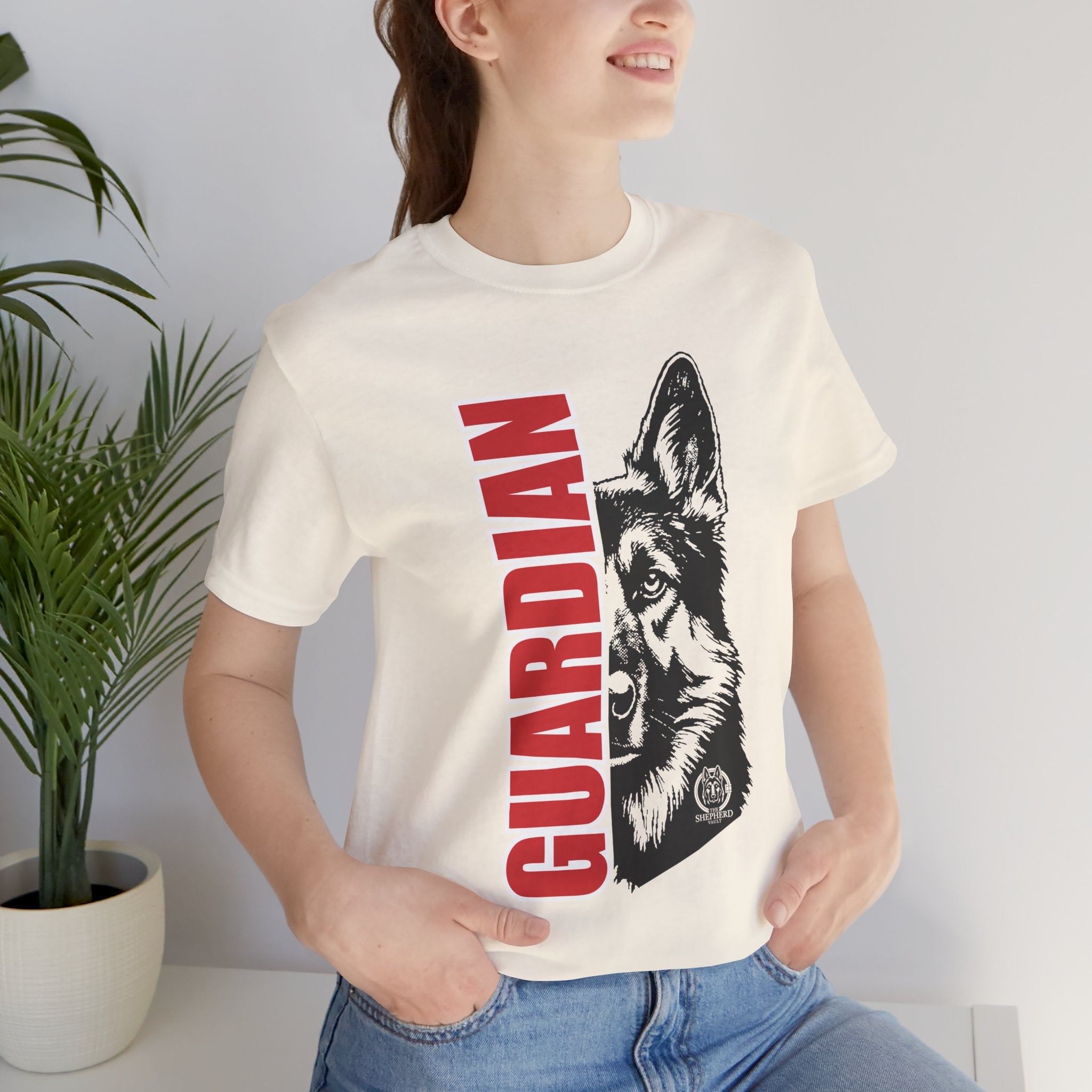Women's Guardian Shepherd Tee | "The Shepherd Stands Guard" | Dog Lover T-Shirt