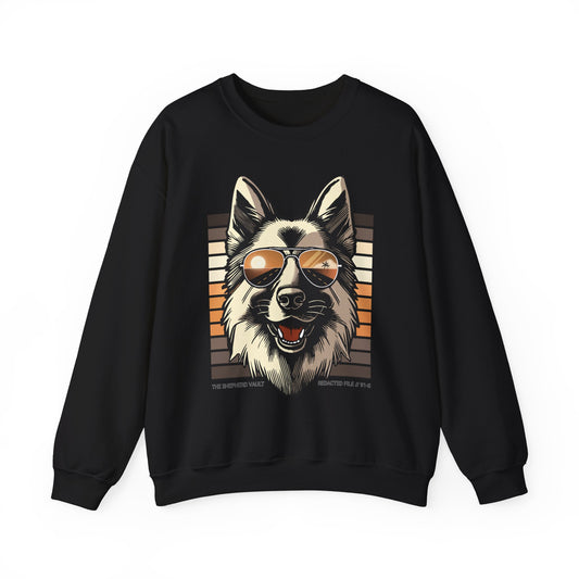 Women's Unauthorized Morale Sweatshirt | Retro Cool GSD Crewneck | Dog Lover Gift | Casual Wear