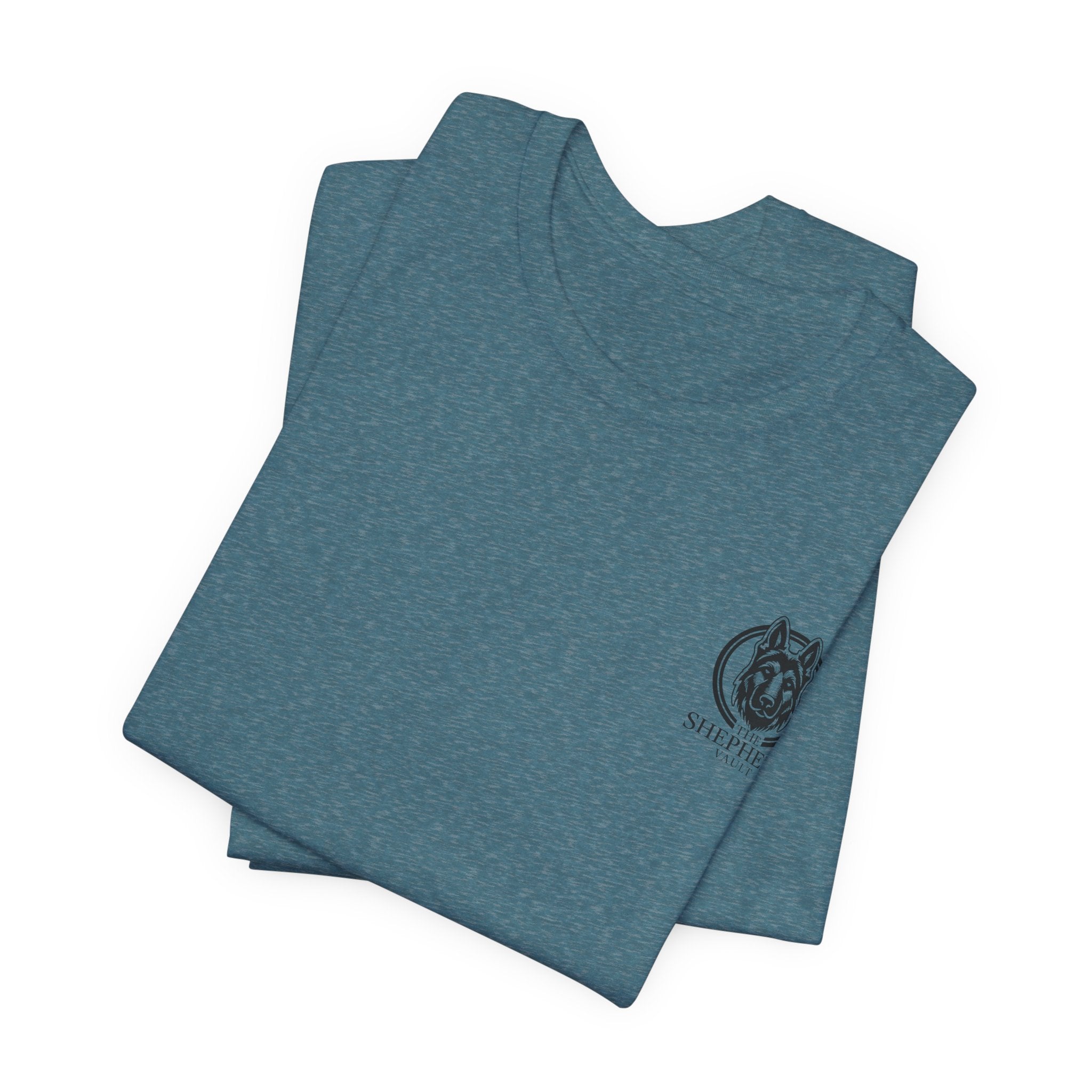 Men's Shepherd Tee | Bold Vertical 'SHEPHERD' with GSD Design