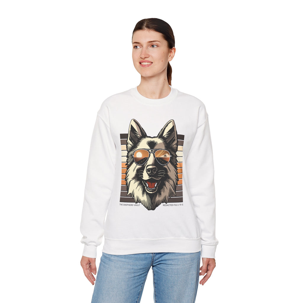 Unauthorized Morale Sweatshirt | Retro Cool GSD Crewneck | Dog Lover Gift | Casual Wear