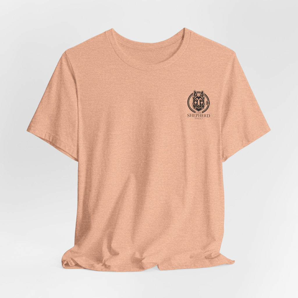 Women's Shepherd Tee | Bold Vertical 'SHEPHERD' with GSD Design