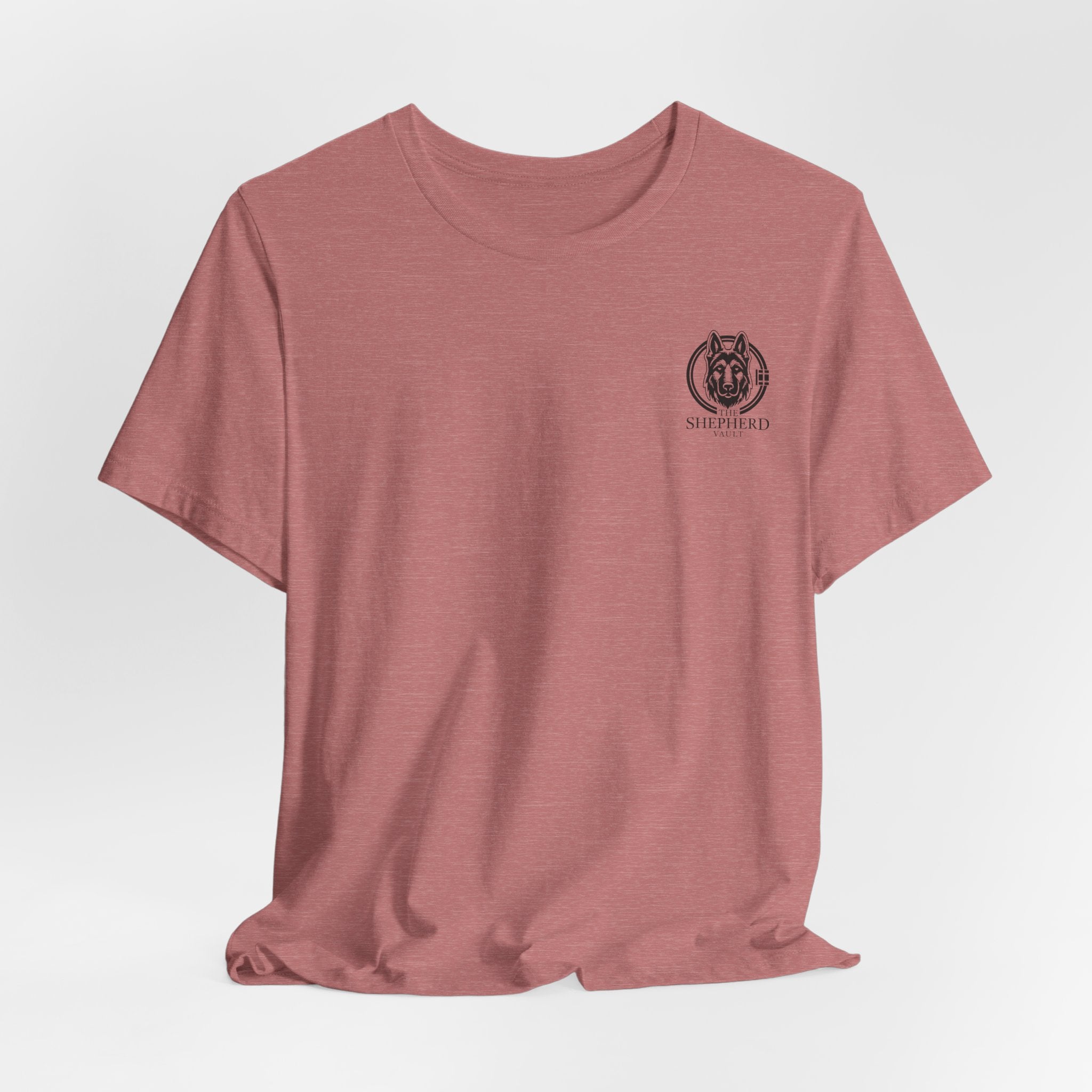 Men's Shepherd Tee | Bold Vertical 'SHEPHERD' with GSD Design
