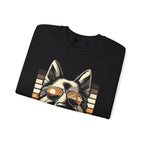 Men's Unauthorized Morale Sweatshirt | Retro Cool GSD Crewneck | Dog Lover Gift | Casual Wear
