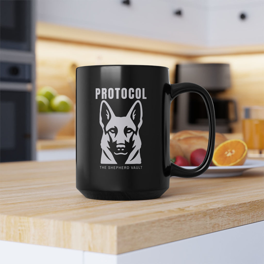 Protocol Mug - Black | German Shepherd Lover Gift