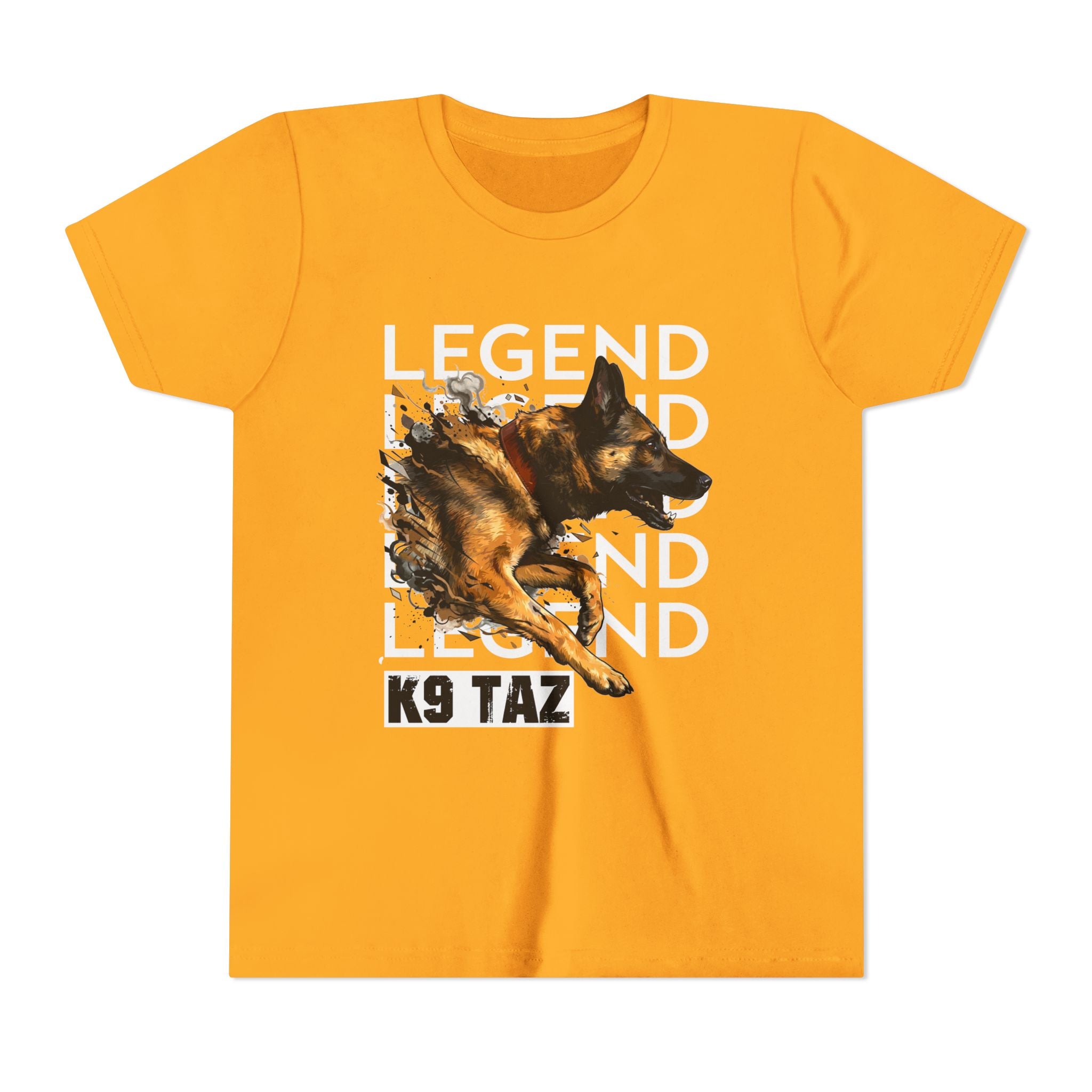 Youth “Legend In Motion” T-shirt | Retired Police Dog Tee | K9 Taz