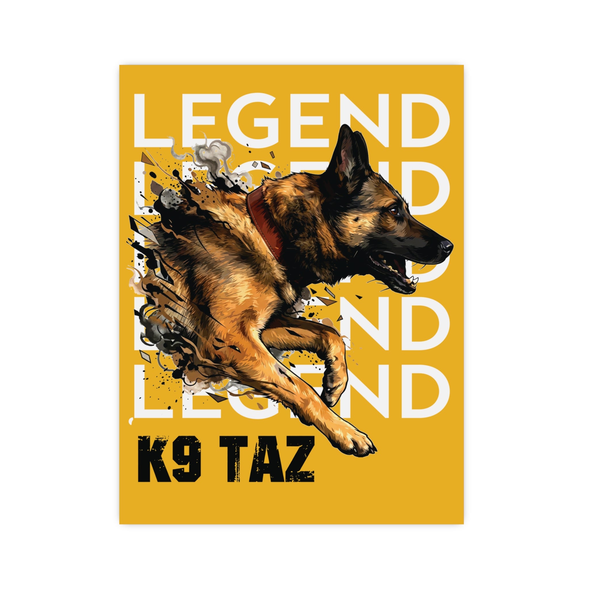 The “Legend in Motion” Fine Art Poster: Presence That Commands the Room | K9 Taz