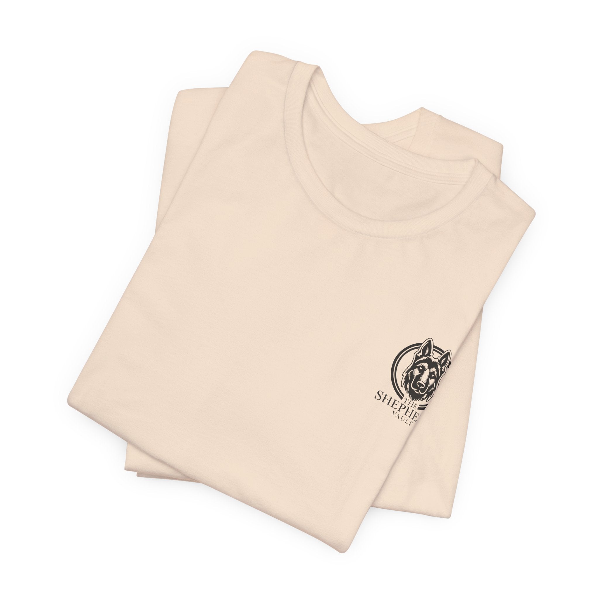 Men's Shepherd Tee | Bold Vertical 'SHEPHERD' with GSD Design