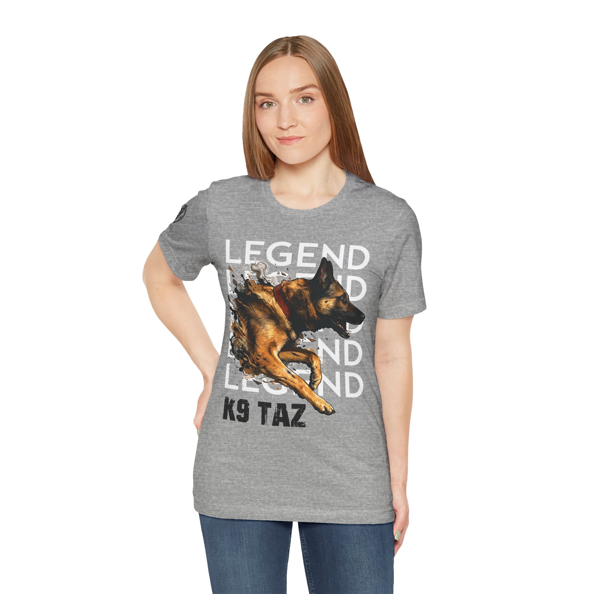 Women's “Legend In Motion” T-Shirt: Wear Your Support, Share the Story | K9 Taz