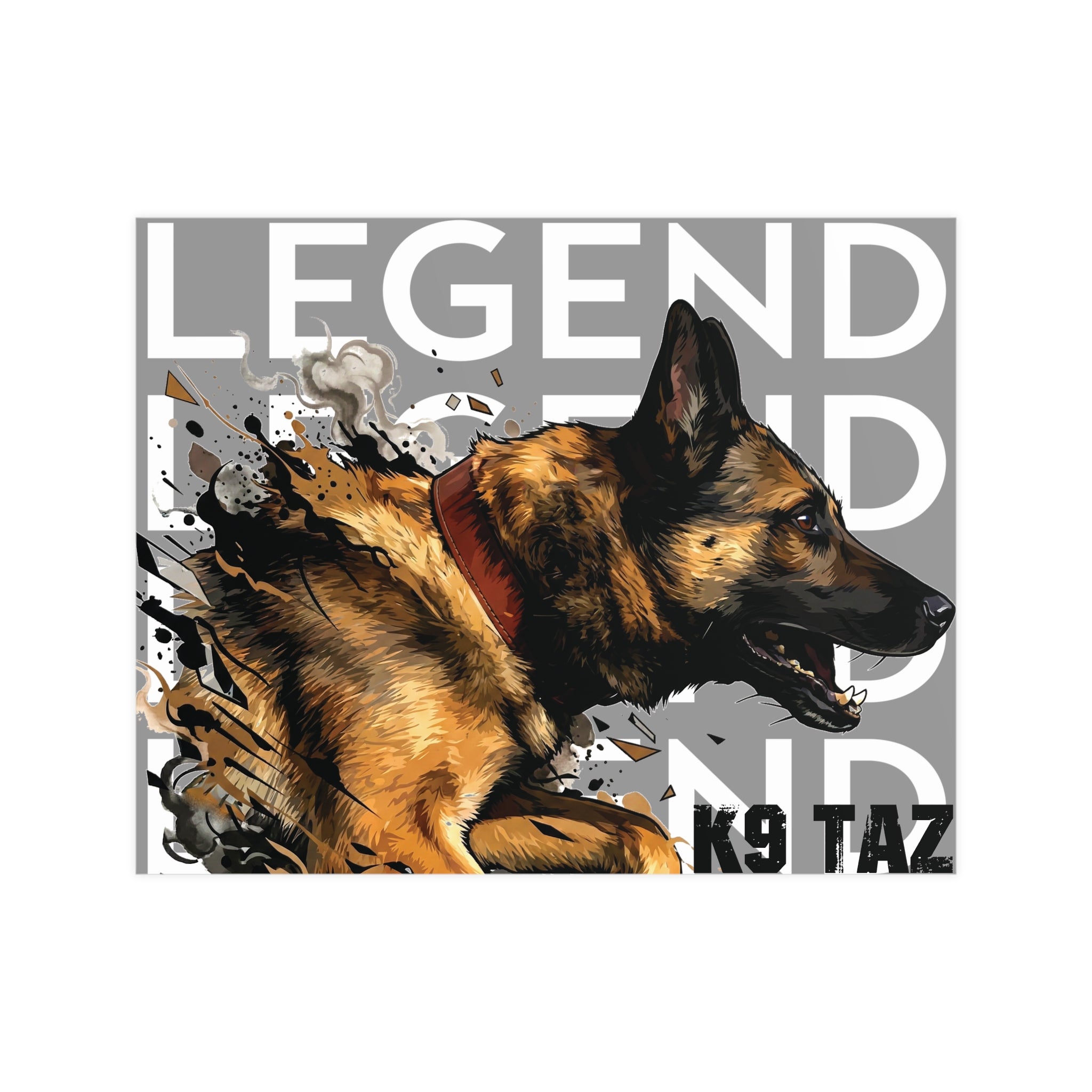 The “Legend in Motion” Fine Art Poster: Presence That Commands the Room | K9 Taz
