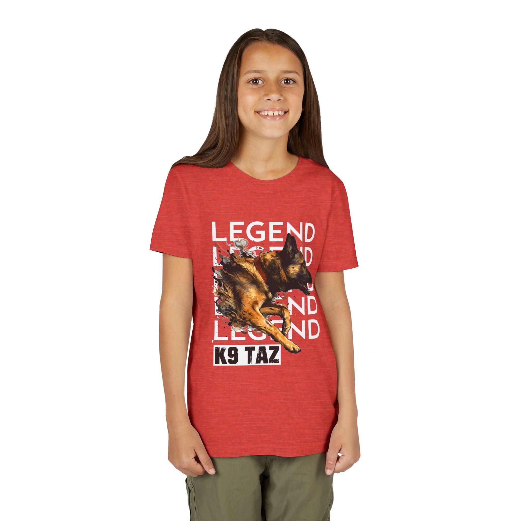Youth “Legend In Motion” T-shirt | Retired Police Dog Tee | K9 Taz