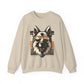 Men's Unauthorized Morale Sweatshirt | Retro Cool GSD Crewneck | Dog Lover Gift | Casual Wear