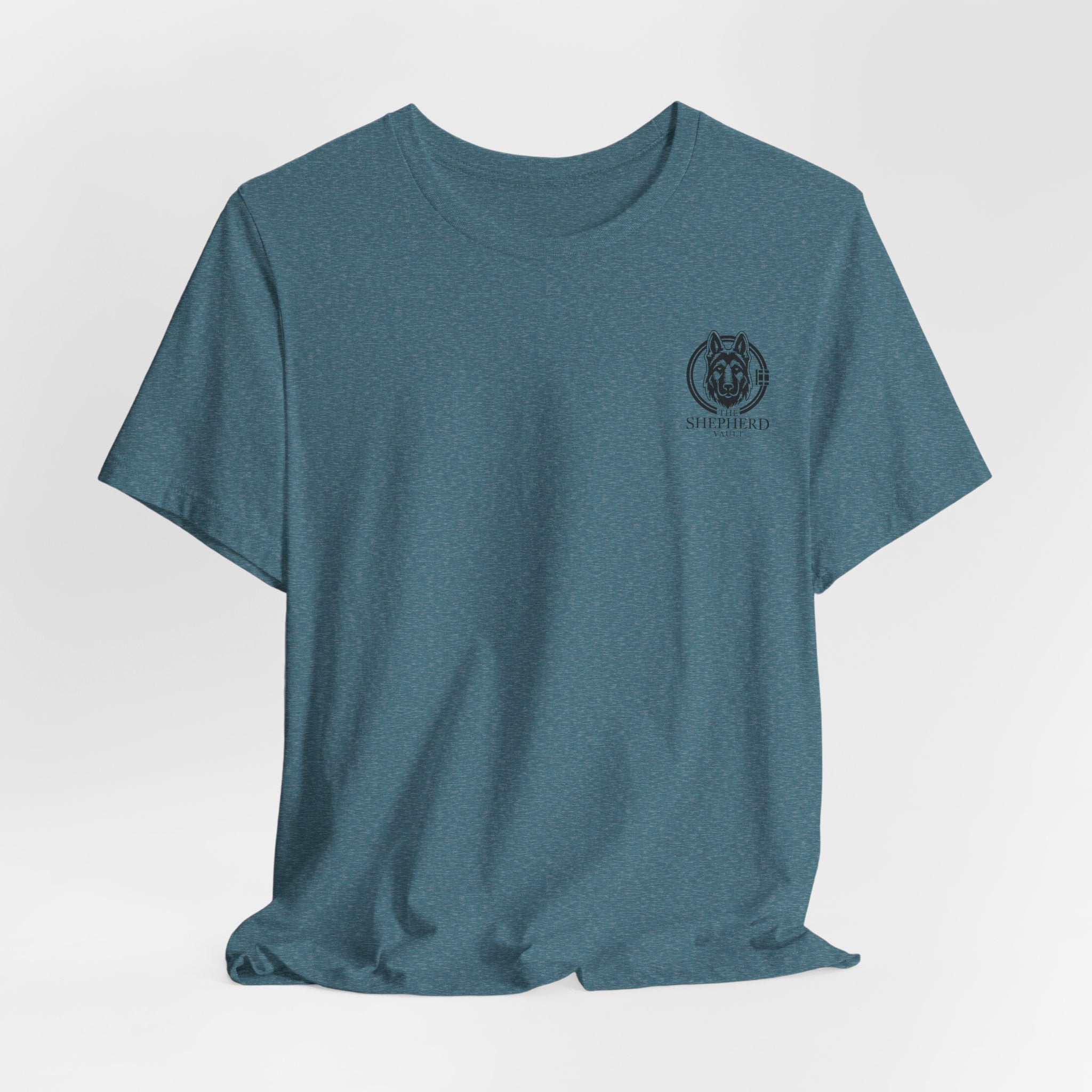 Men's Shepherd Tee | Bold Vertical 'SHEPHERD' with GSD Design