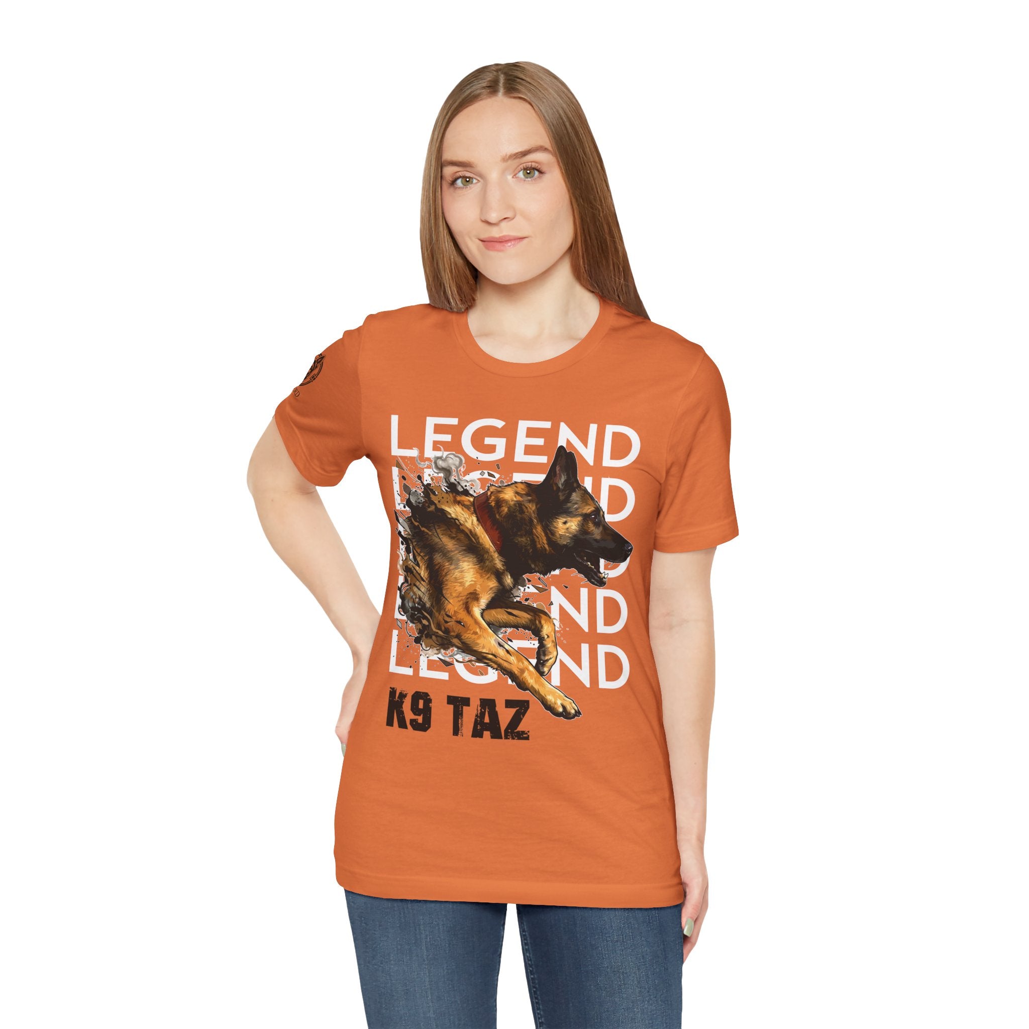 Women's “Legend In Motion” T-Shirt: Wear Your Support, Share the Story | K9 Taz