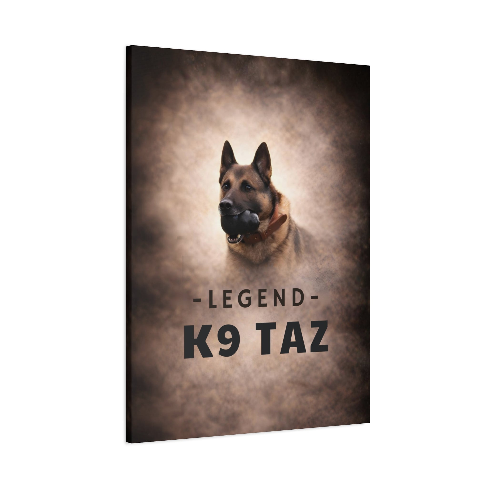 The "Legend Among Us' Tribute Matte Canvas | K9 Taz