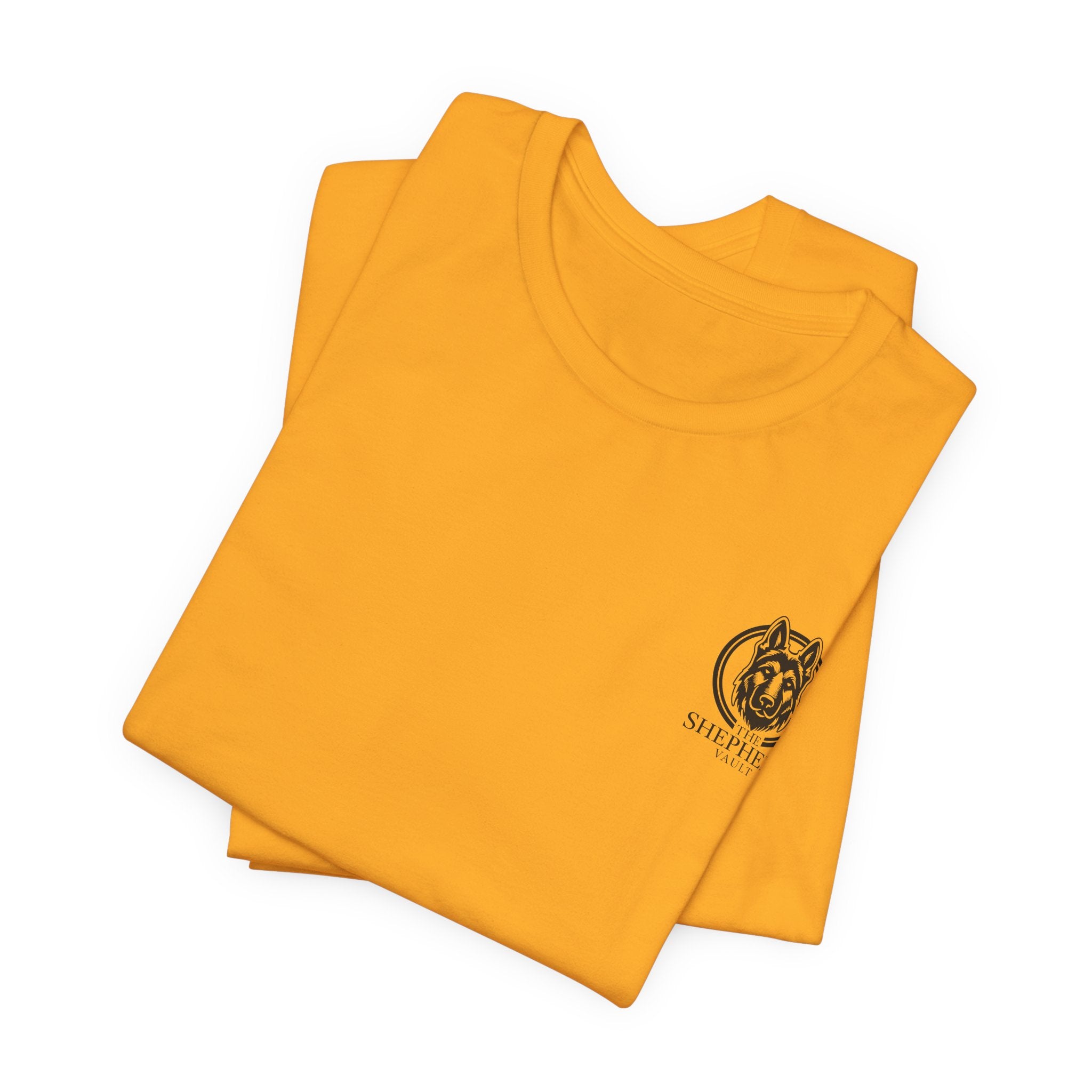 Men's Shepherd Tee | Bold Vertical 'SHEPHERD' with GSD Design