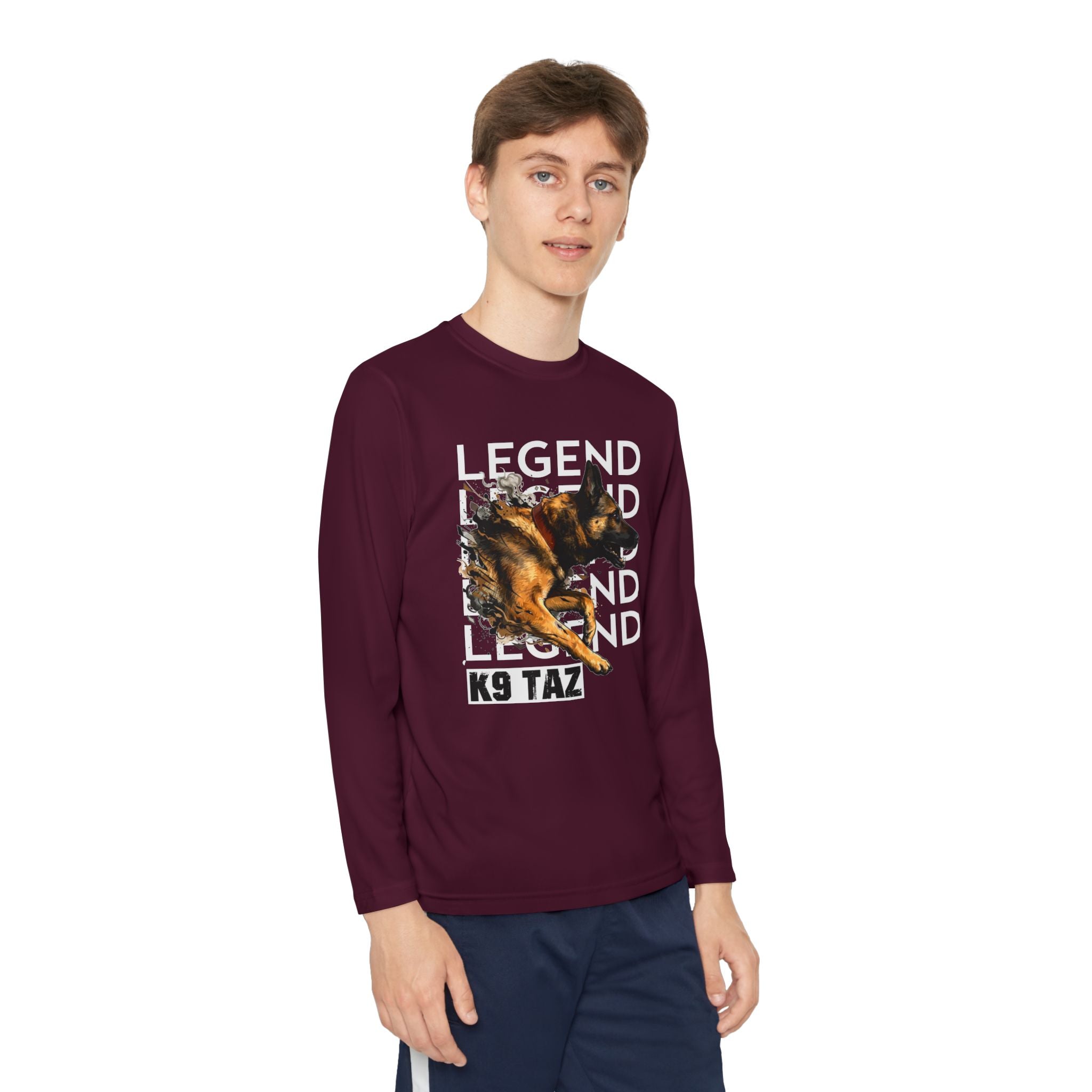 Youth “Legend In Motion” Long Sleeve Shirt | K9 Taz