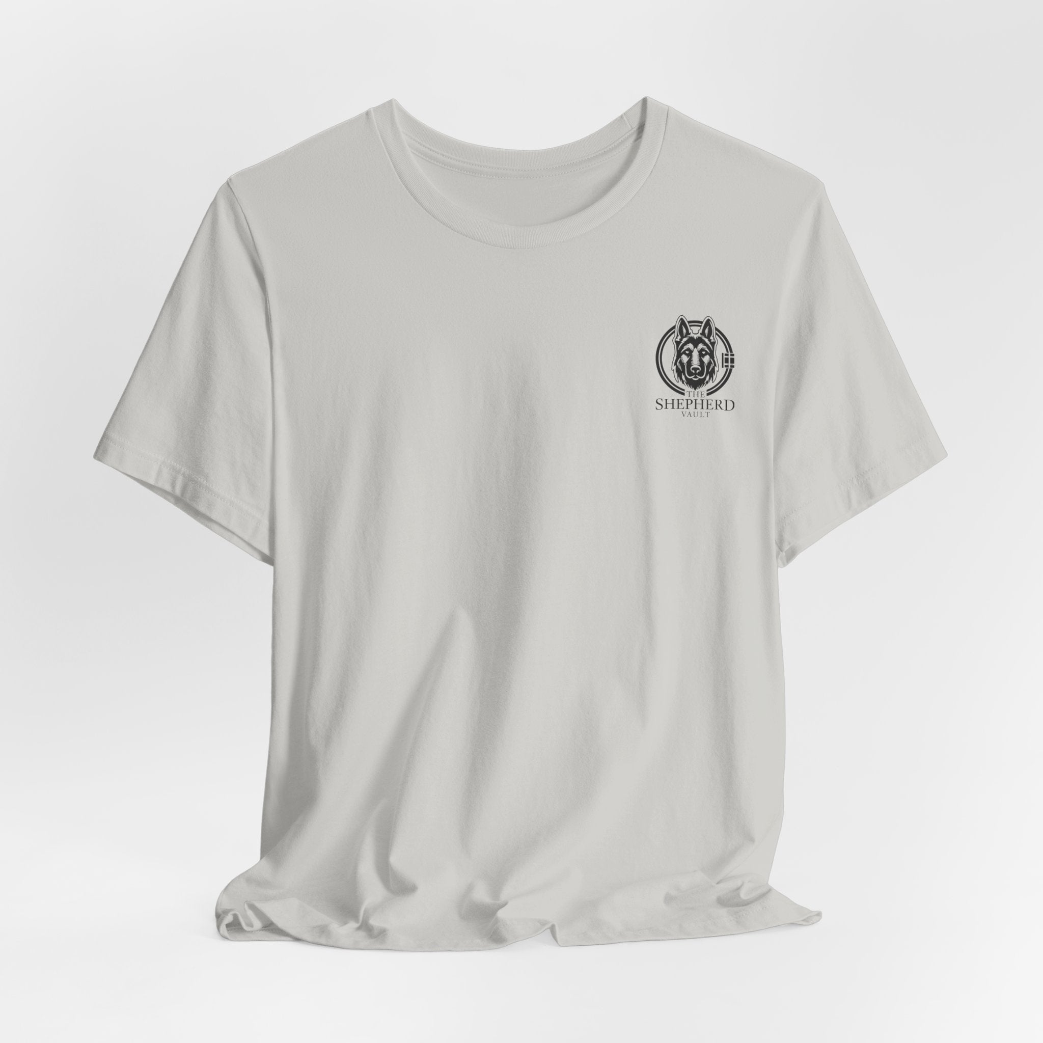 Men's Shepherd Tee | Bold Vertical 'SHEPHERD' with GSD Design