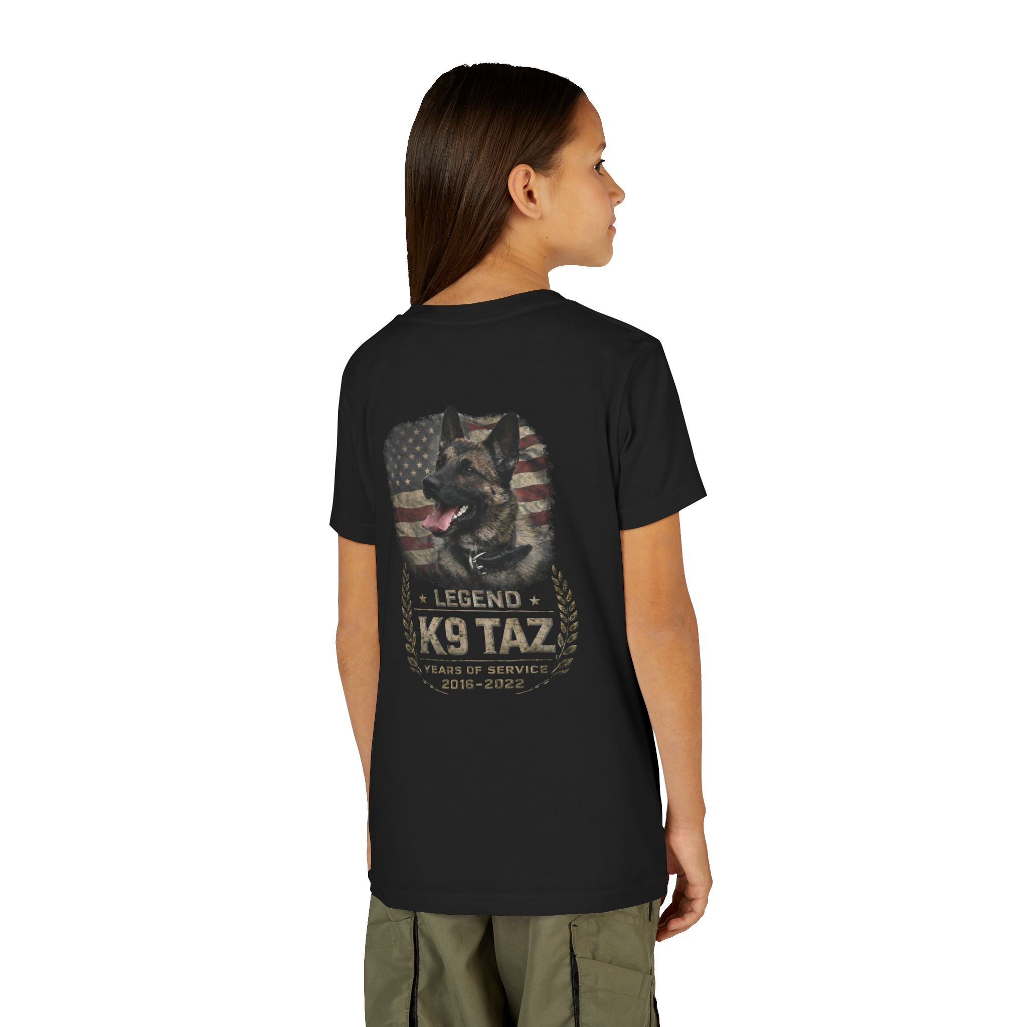 Youth "Legendary Grit" Tee | Retired Police Dog Shirt | K9 Taz