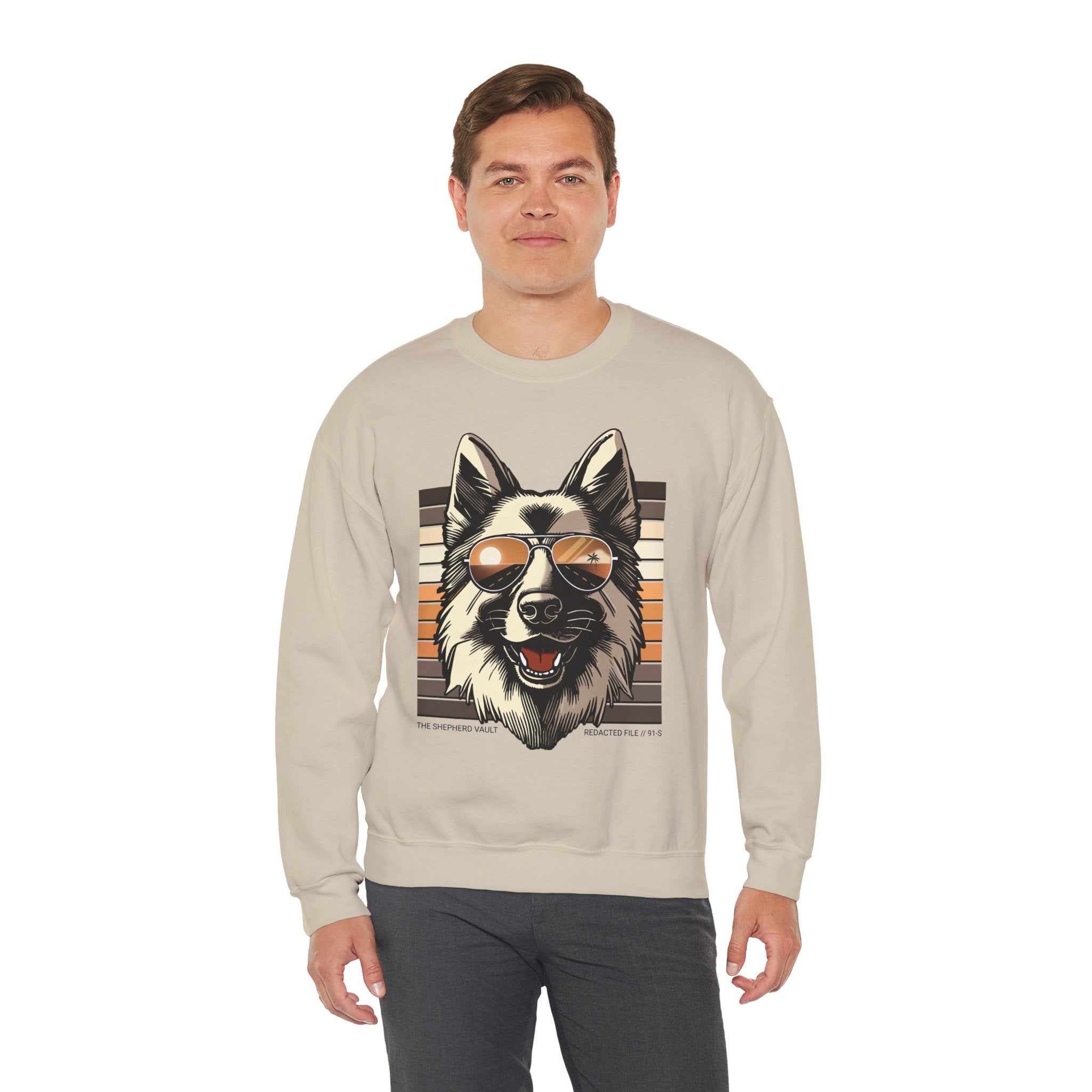 Unauthorized Morale Sweatshirt | Retro Cool GSD Crewneck | Dog Lover Gift | Casual Wear