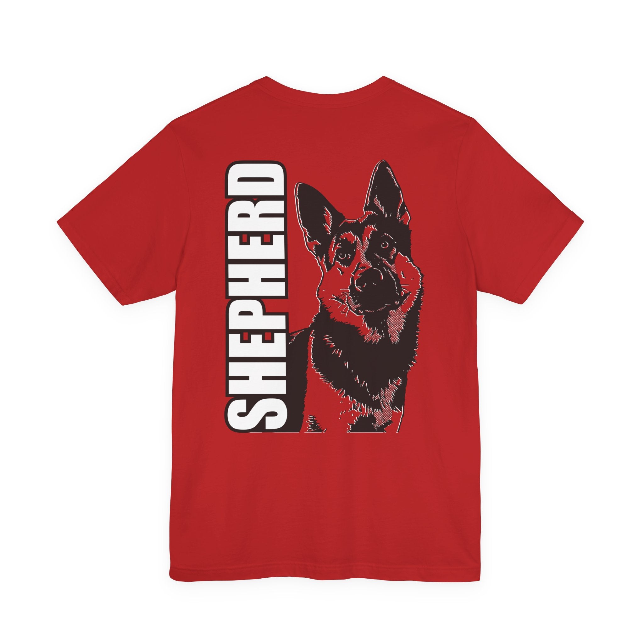 Men's Shepherd Tee | Bold Vertical 'SHEPHERD' with GSD Design