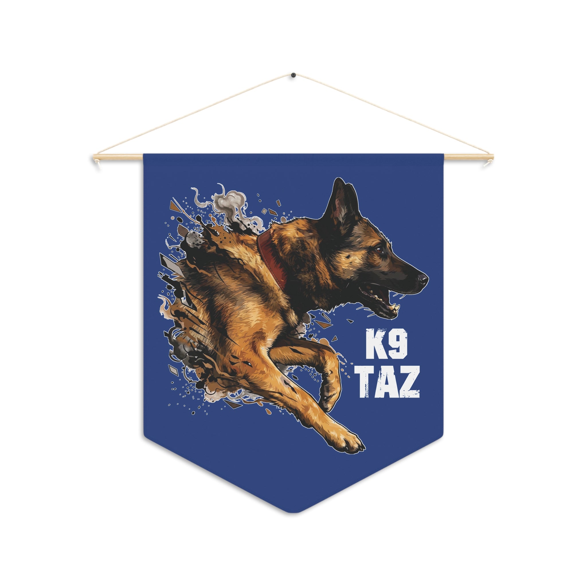 The “Legend in Motion” Pennant: A Wall That Tells the Story | K9 Taz