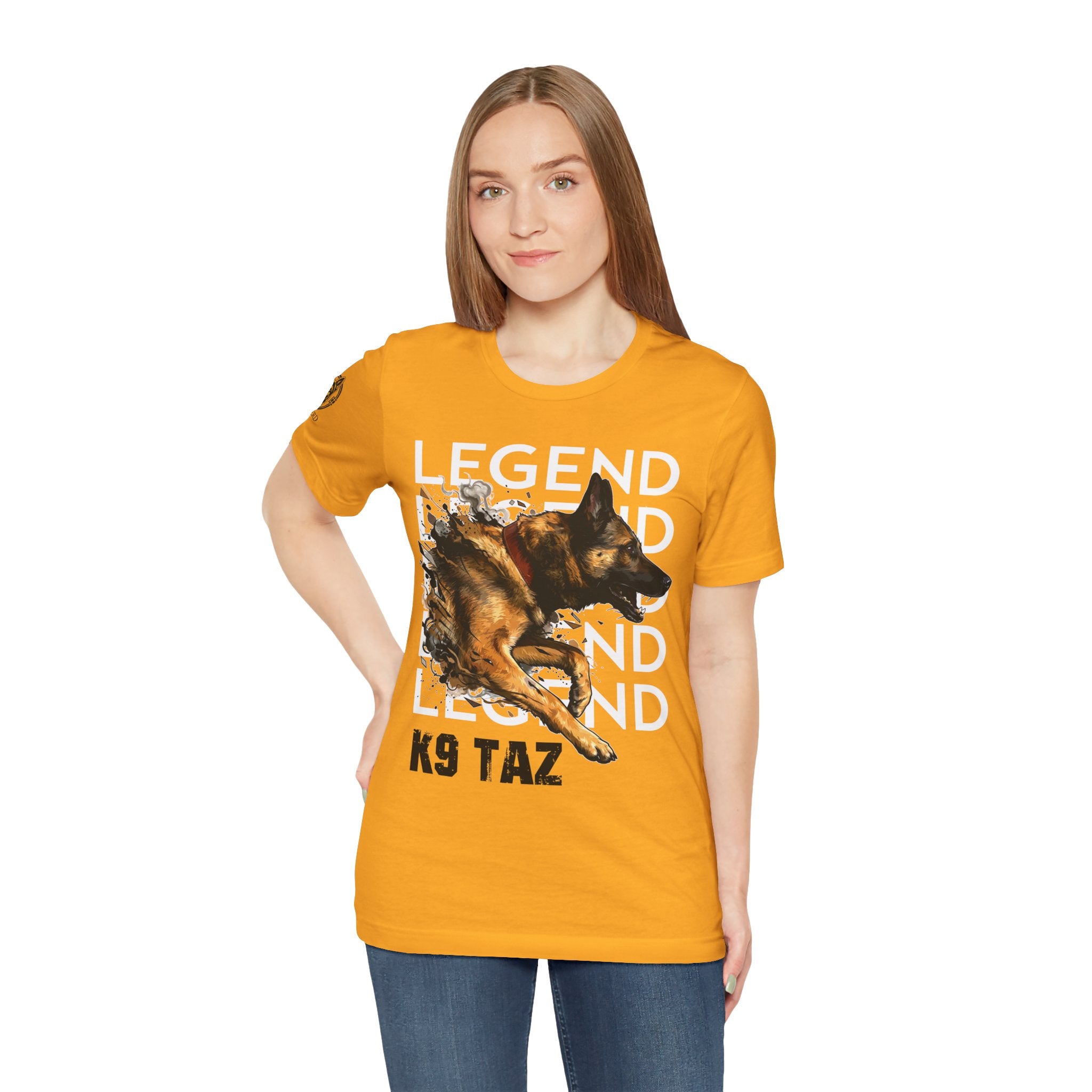 Women's “Legend In Motion” T-Shirt: Wear Your Support, Share the Story | K9 Taz