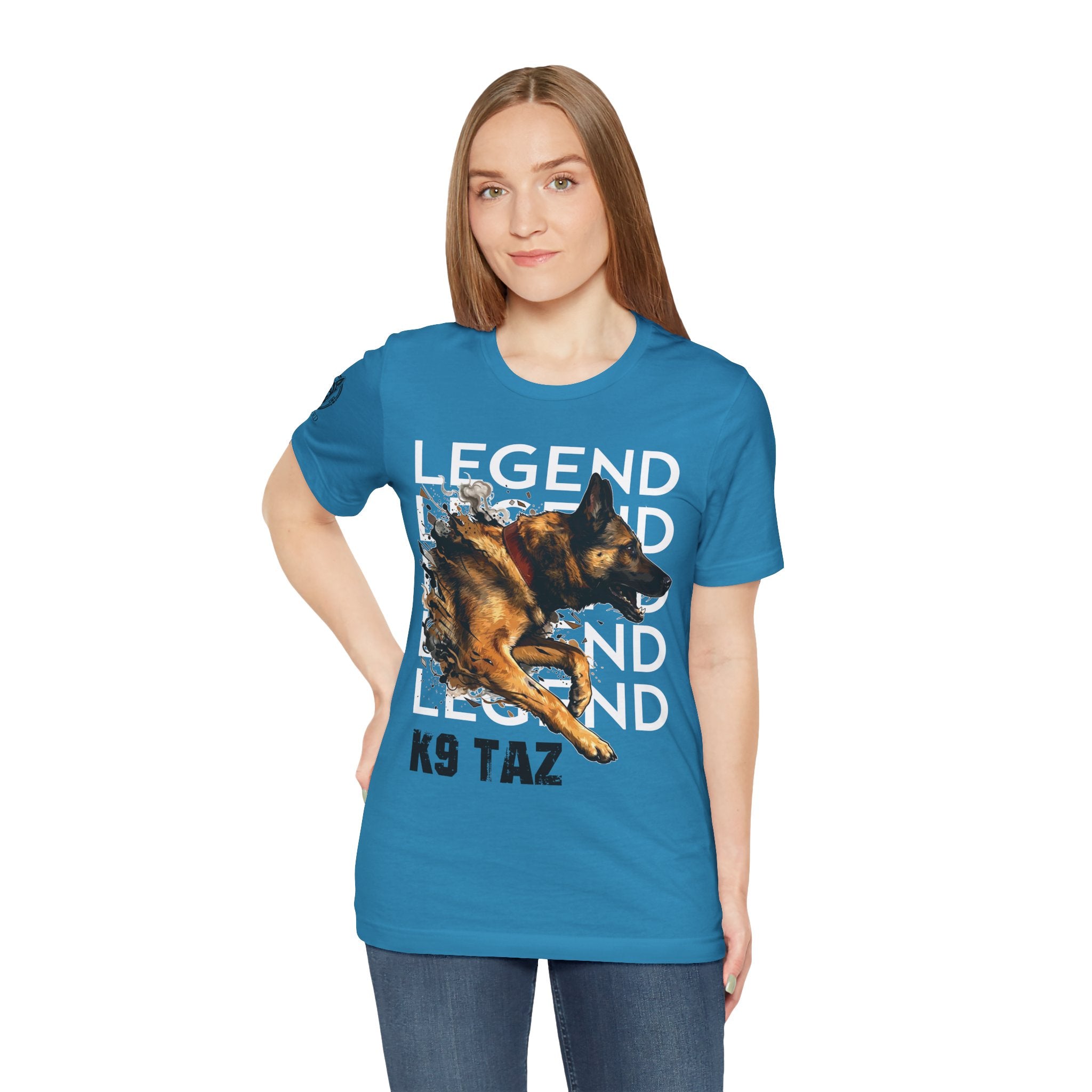Women's “Legend In Motion” T-Shirt: Wear Your Support, Share the Story | K9 Taz