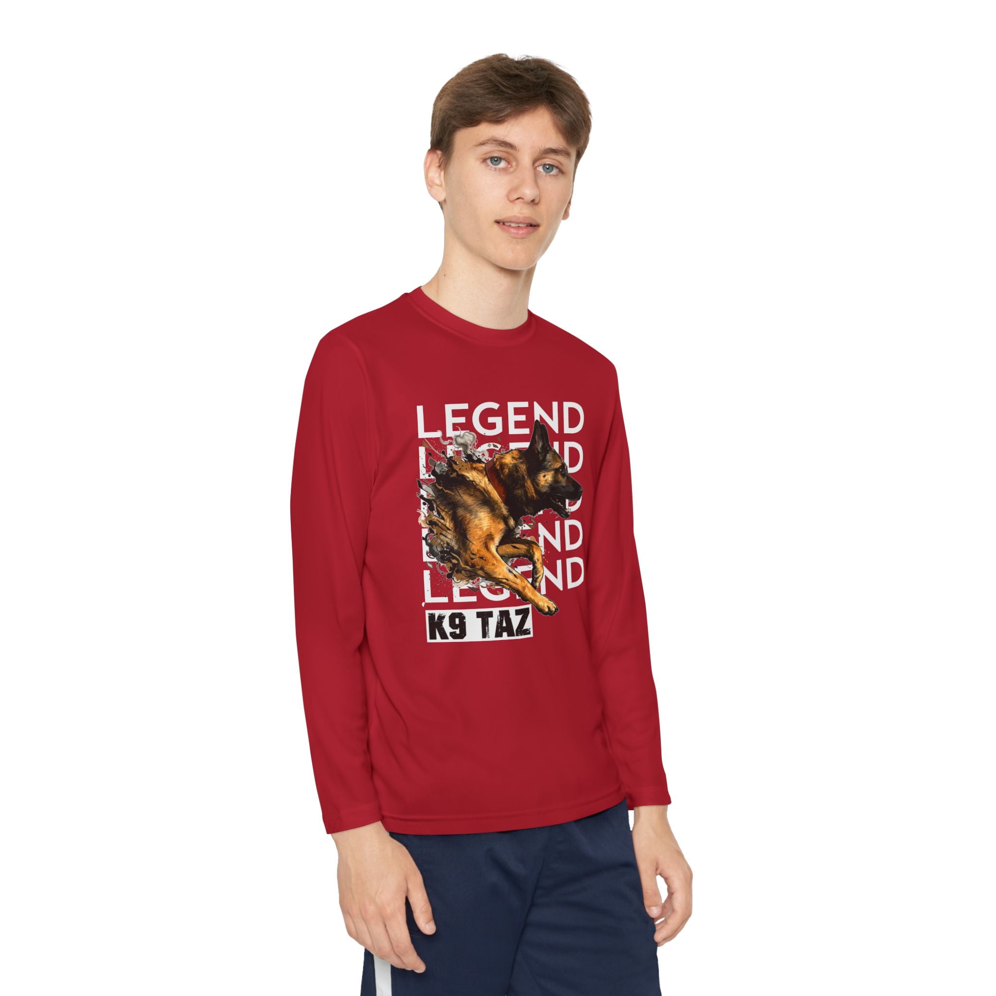 Youth “Legend In Motion” Long Sleeve Shirt | K9 Taz