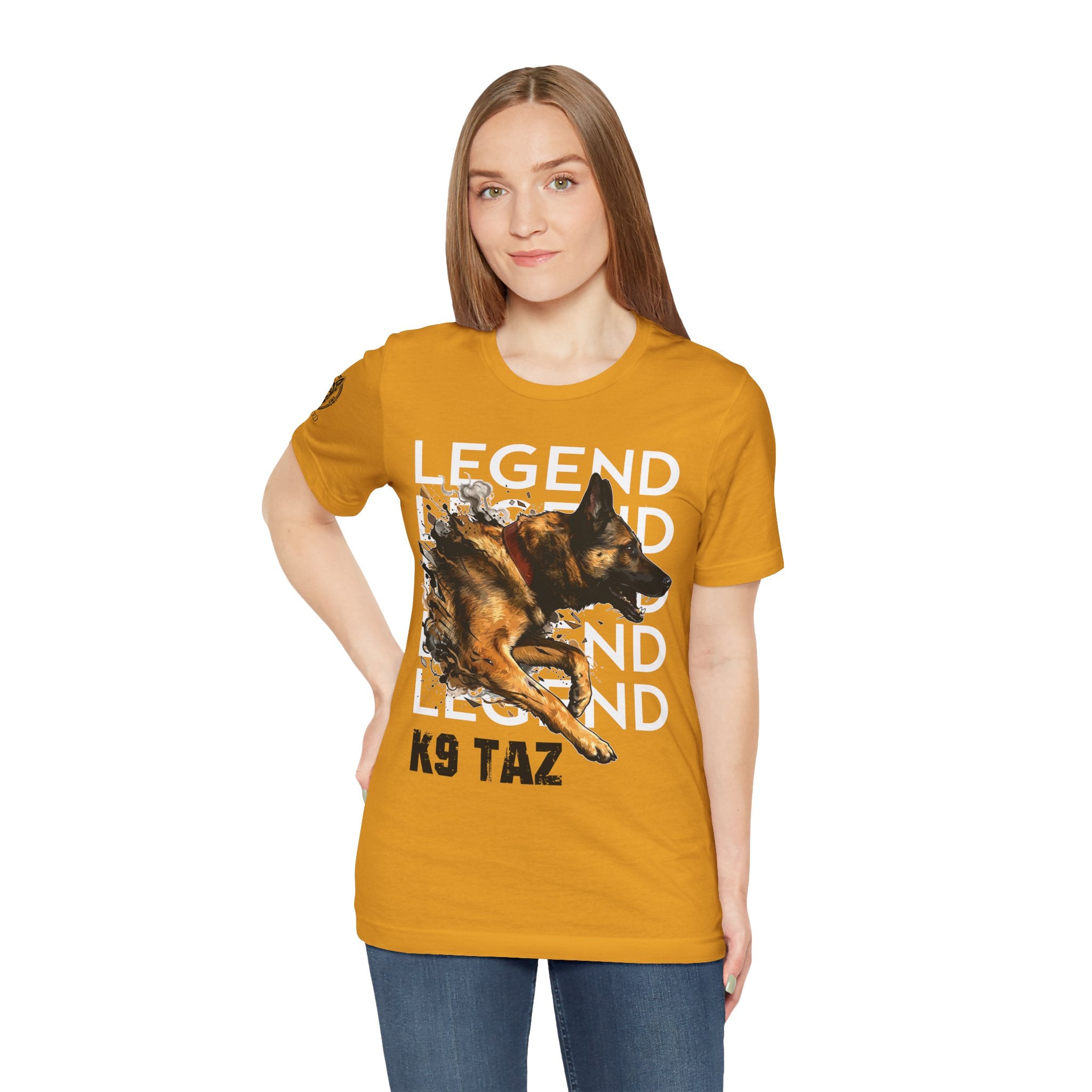 Women's “Legend In Motion” T-Shirt: Wear Your Support, Share the Story | K9 Taz