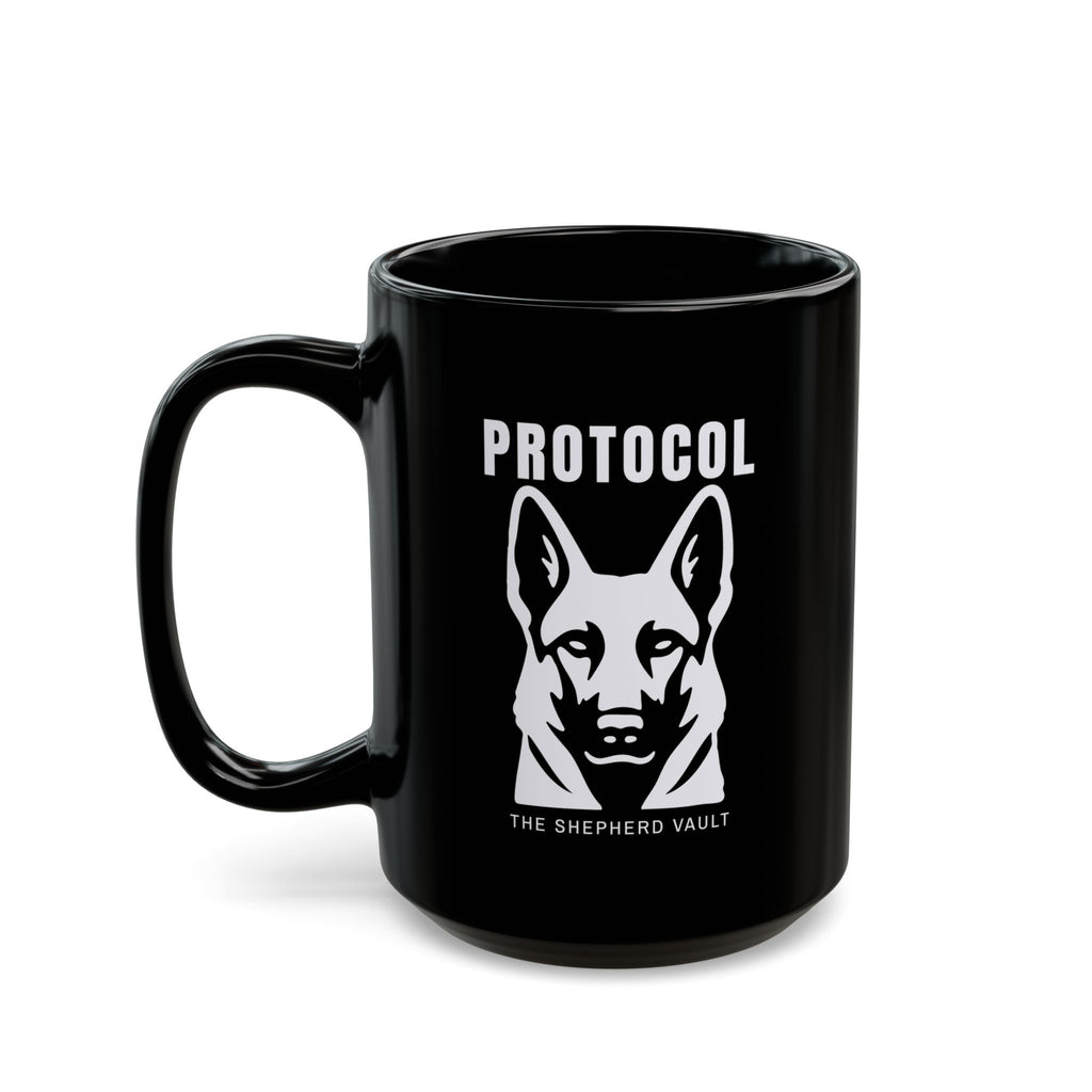 Protocol Mug - Black | German Shepherd Lover Gift