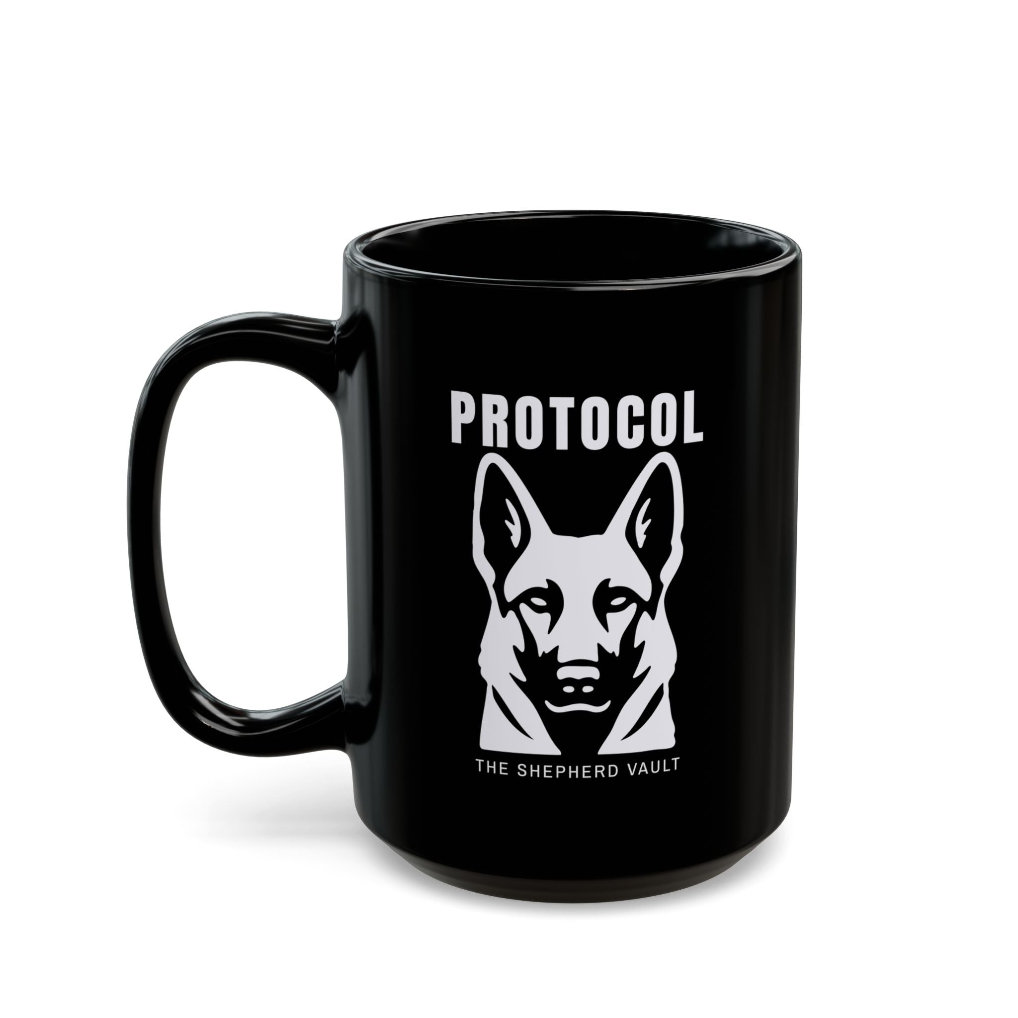 Protocol Mug - Black | German Shepherd Lover Gift