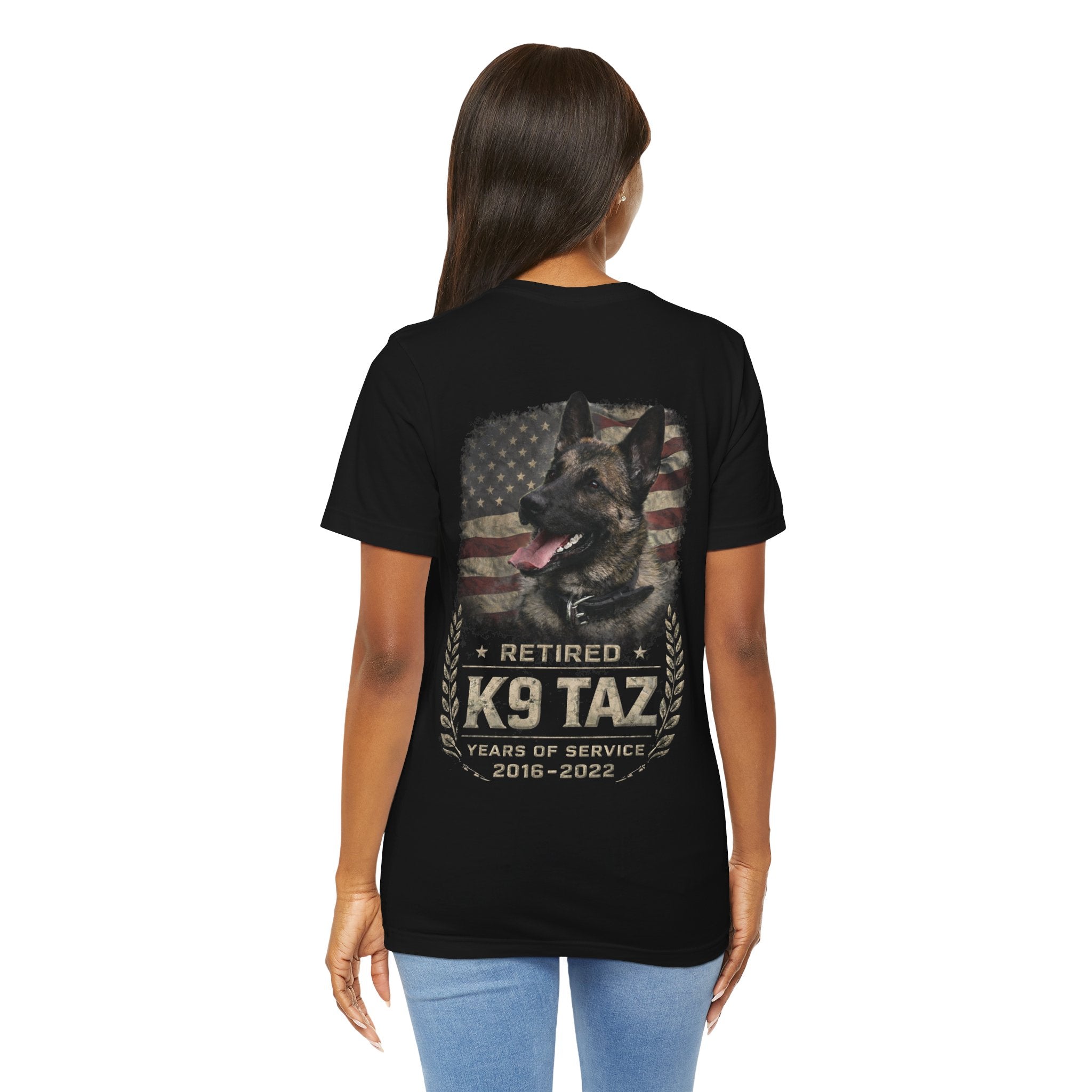 Women's "Legendary Grit" Tee | Retired Police Dog Tshirt | K9 Taz