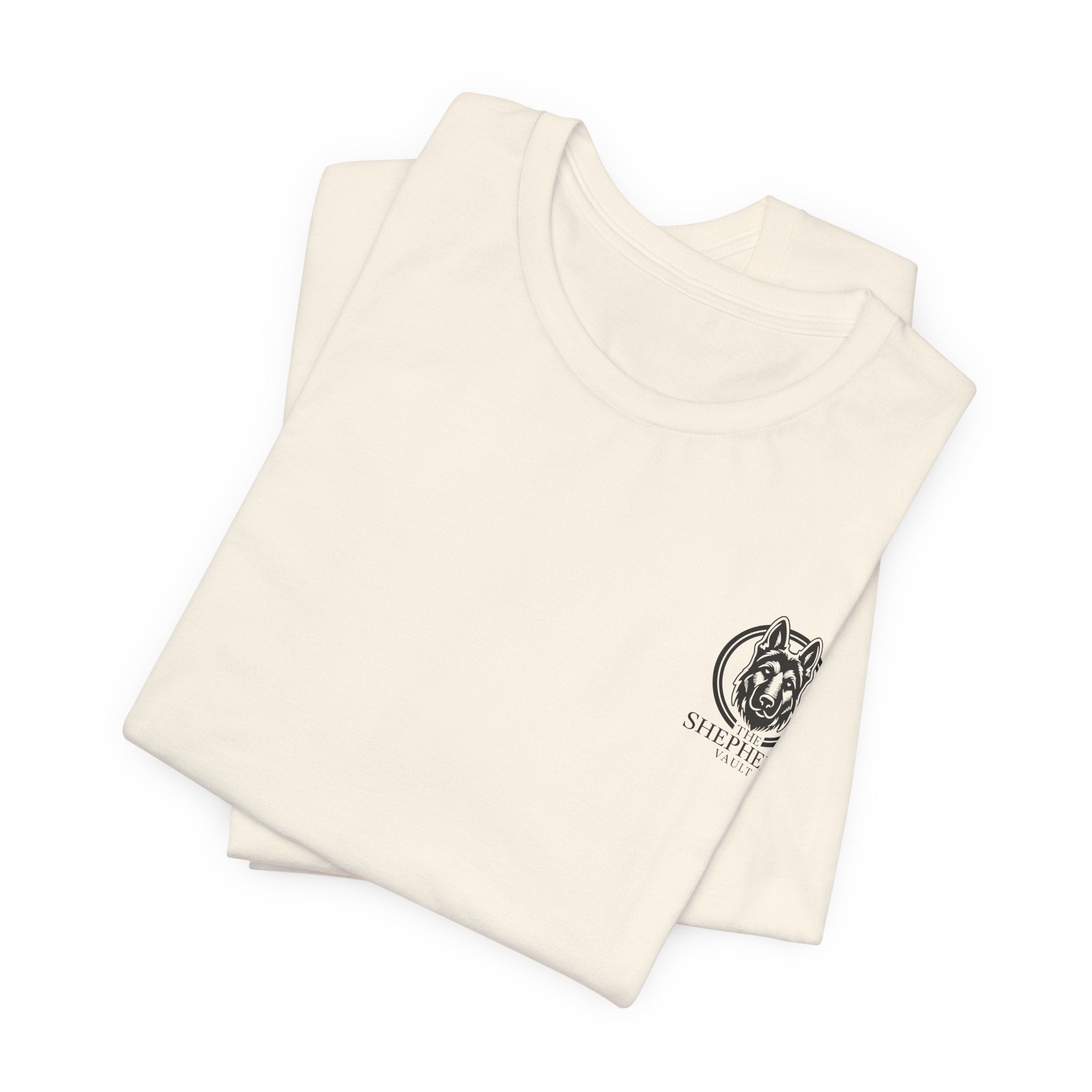 Men's Shepherd Tee | Bold Vertical 'SHEPHERD' with GSD Design