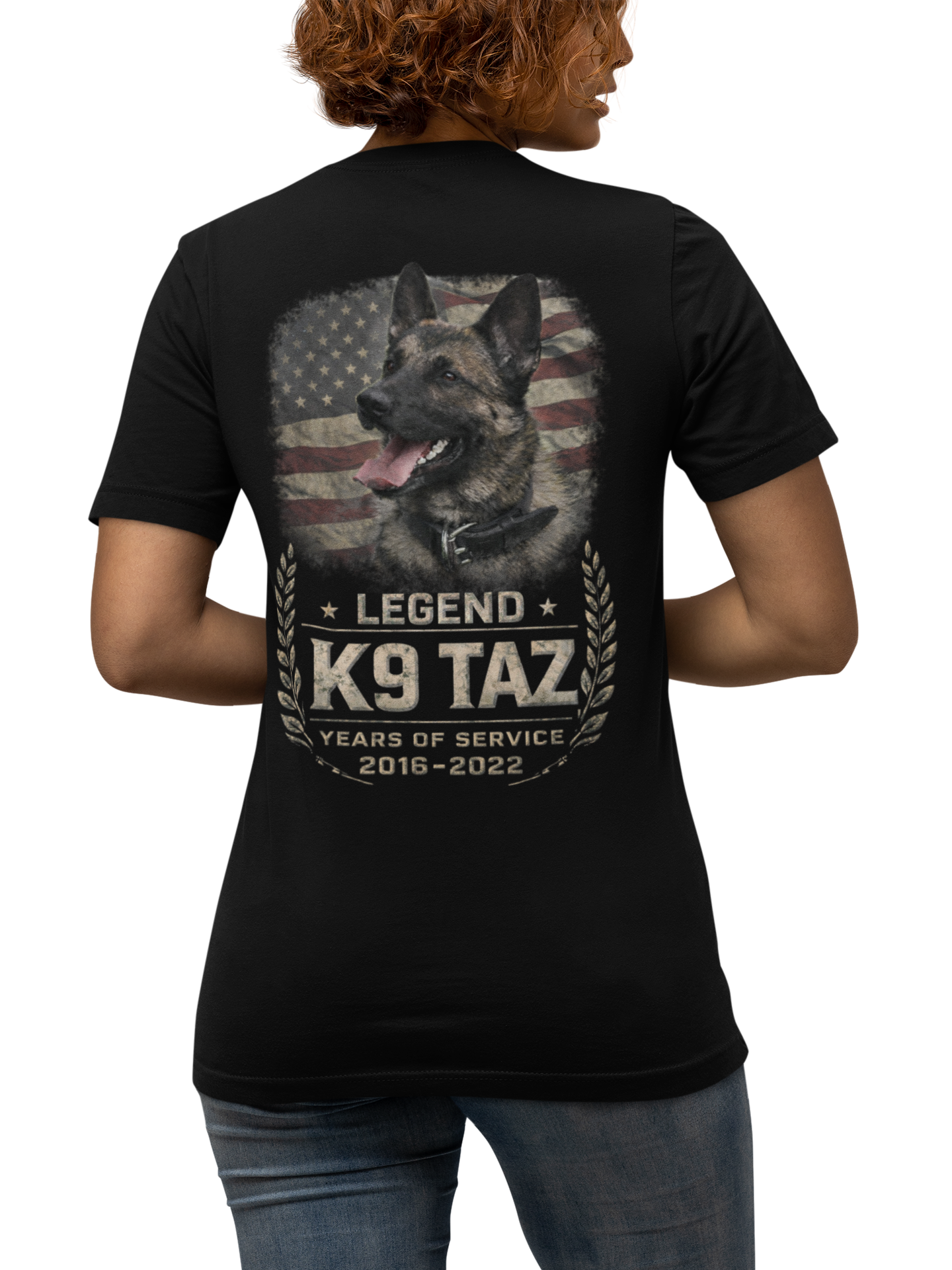 Women's "Legendary Grit" Tee | Retired Police Dog Tshirt | K9 Taz
